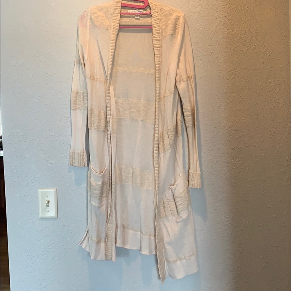 Cream duster cardigan
